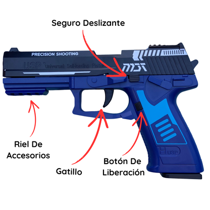 Pistola con Expulsión de Cartuchos Antiestrés